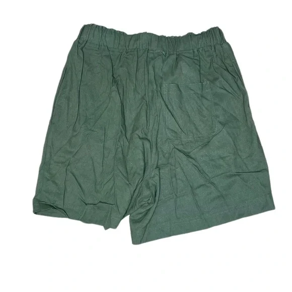 BCBGeneration Relaxed Stretch Tie Waist Short Green Women’s Size M - Picture 4 of 6